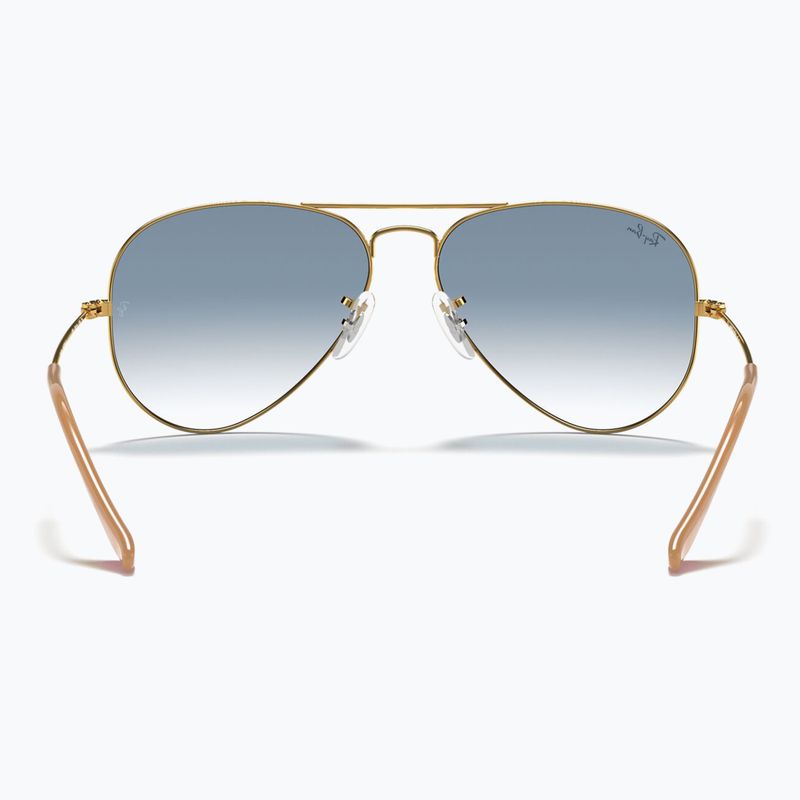 Occhiali da sole Ray-Ban Aviator Classic arista gold/light blue 5