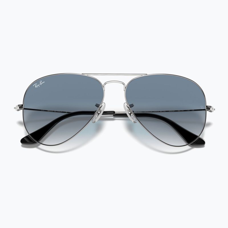 Occhiali da sole Ray-Ban Aviator Classic silver/light blue 3