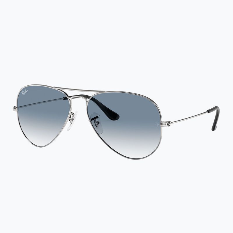 Occhiali da sole Ray-Ban Aviator Classic silver/light blue 4