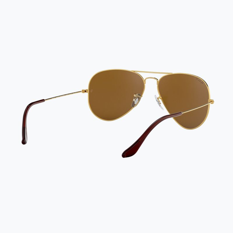 Occhiali da sole Ray-Ban Aviator Classic arista gold/brown polarized 6