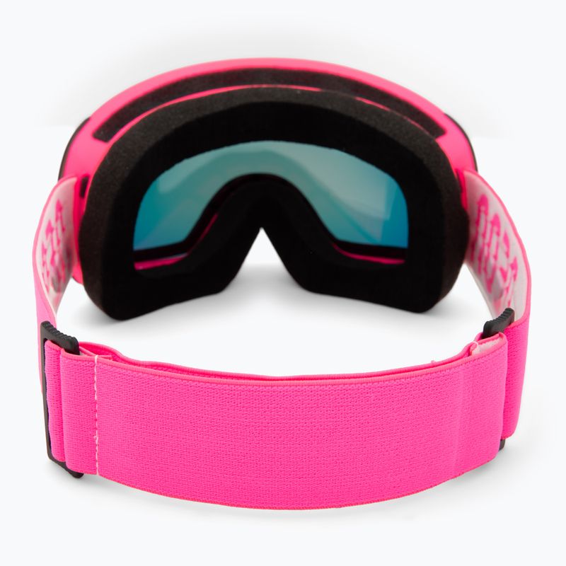 Maschera da sci Neon Beam pink/mirror red 3