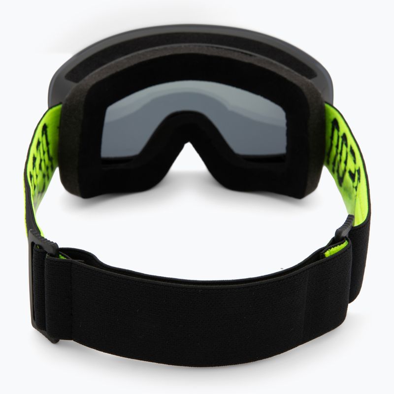 Maschera da sci Neon Light black/yellow/mirror gold 3