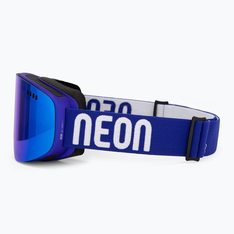 Maschera da sci Neon Light Blue/Royal/Mirror Blue 4