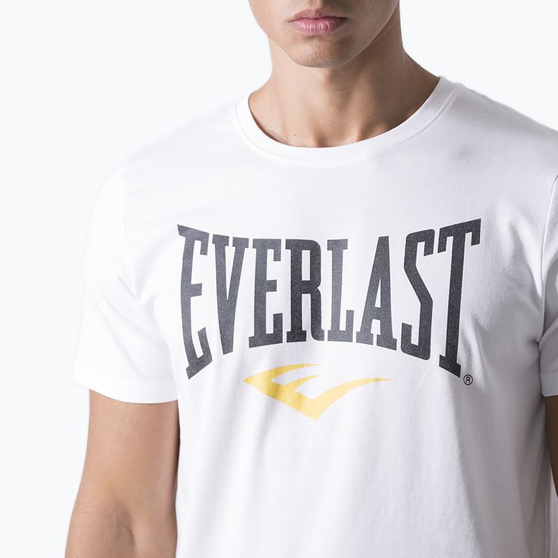 Maglietta Everlast Iconic Logo off white da uomo 4