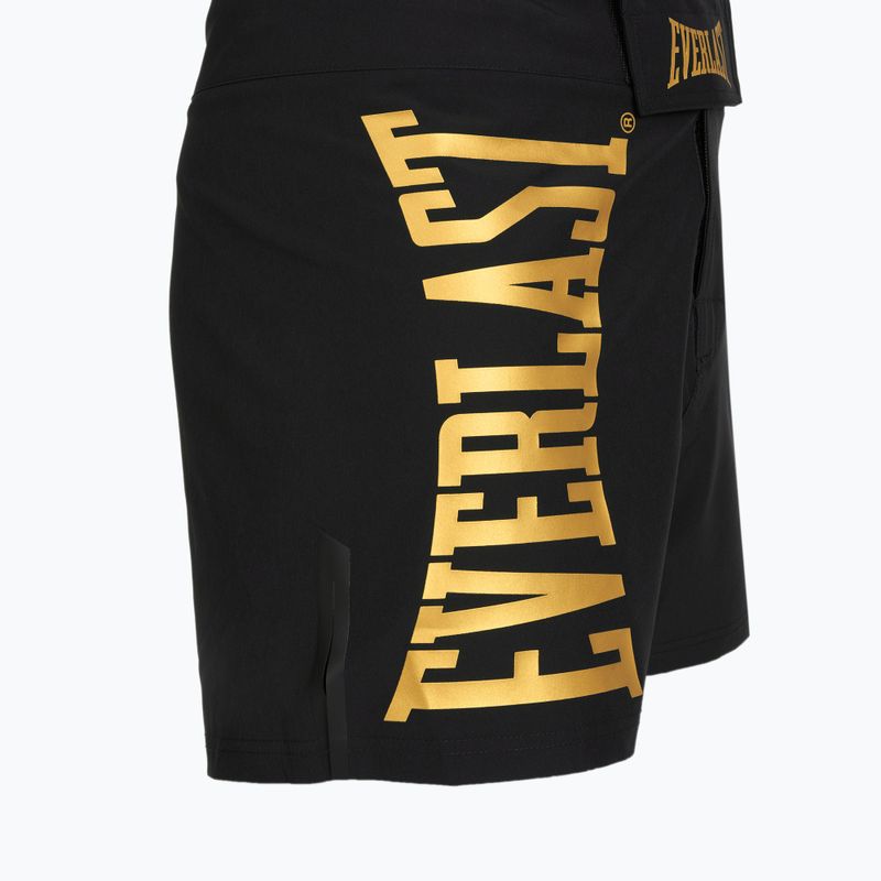 Pantaloncini da allenamento Everlast MMA black/gold 4