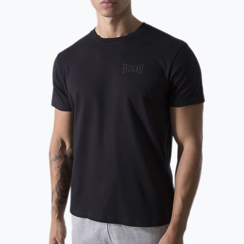 Maglietta Everlast Basic in Jersey uomo nero 4