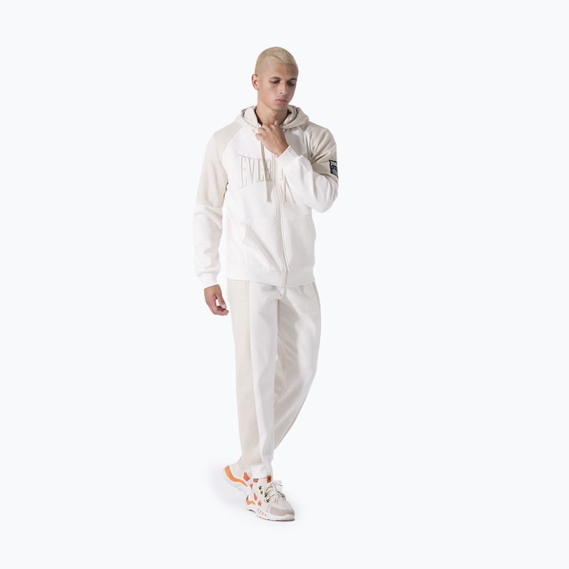 Felpa Everlast Neutrals Full Zip uomo bianco polvere/beige chiaro 2