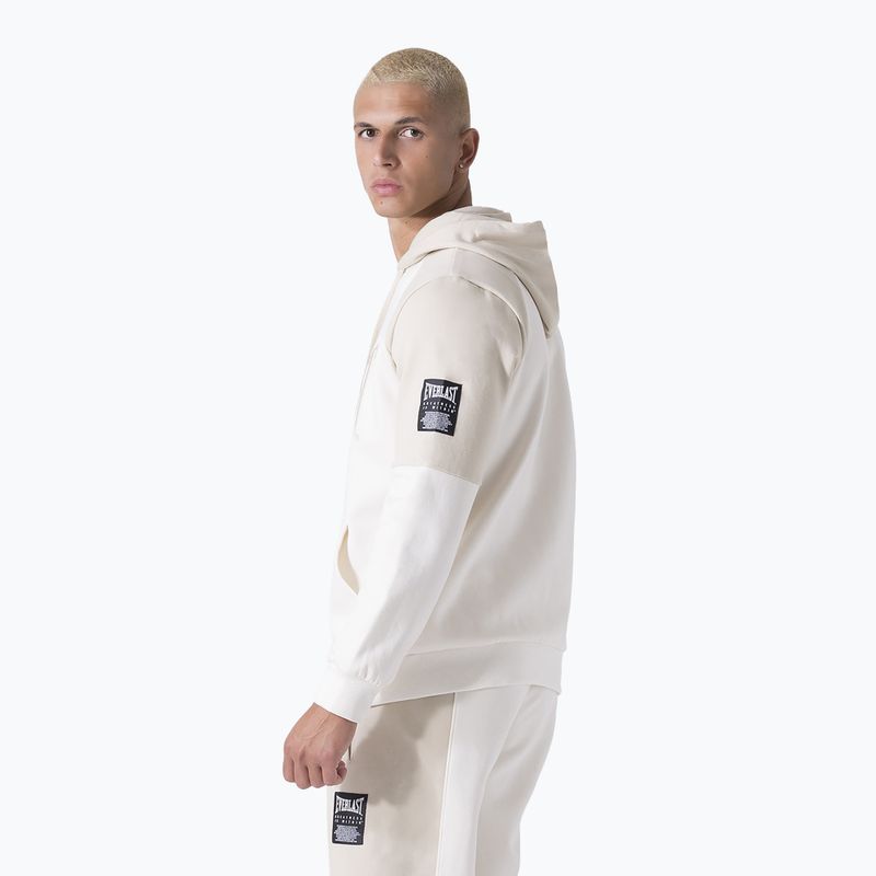 Felpa Everlast Neutrals Full Zip uomo bianco polvere/beige chiaro 3