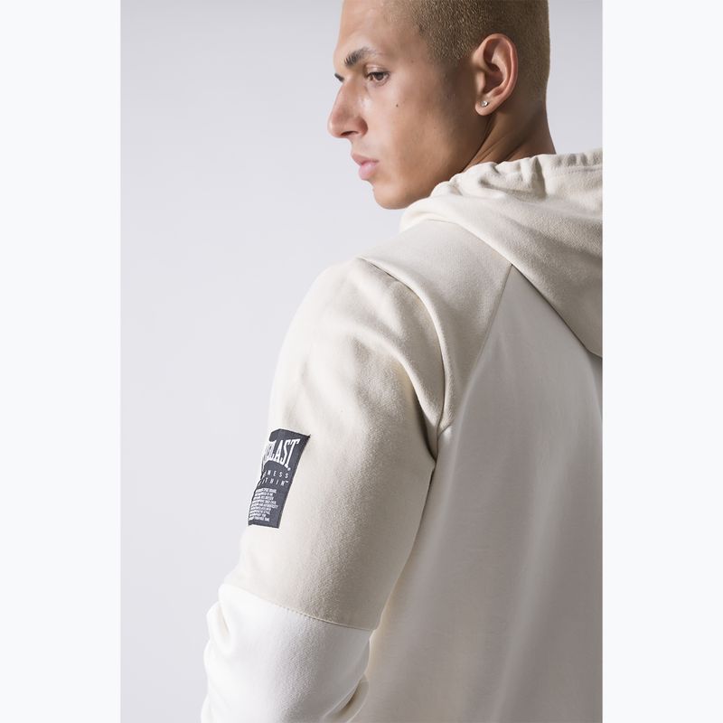 Felpa Everlast Neutrals Full Zip uomo bianco polvere/beige chiaro 5