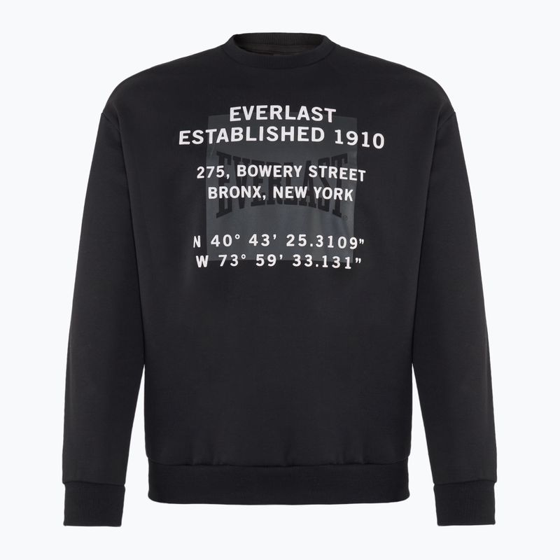 Everlast Streetwear Uomo Felpa girocollo nero/rosso