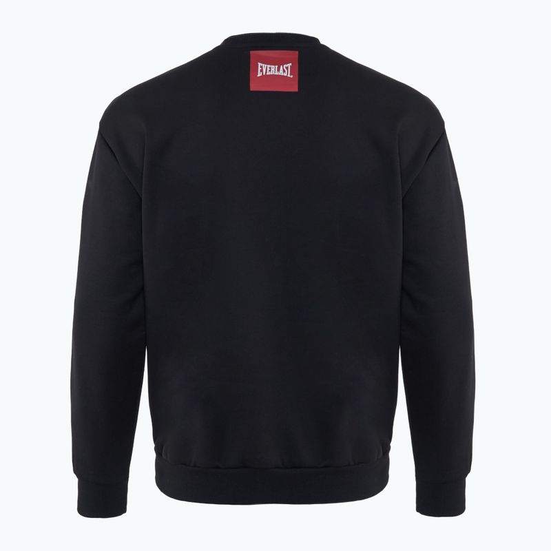 Everlast Streetwear Uomo Felpa girocollo nero/rosso 2