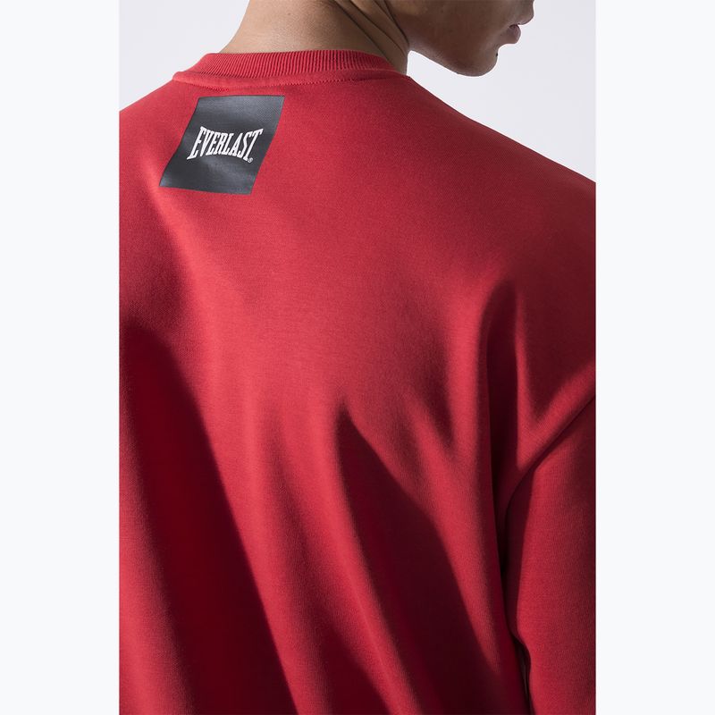 Felpa Everlast Streetwear a girocollo da uomo rosso/nero 5