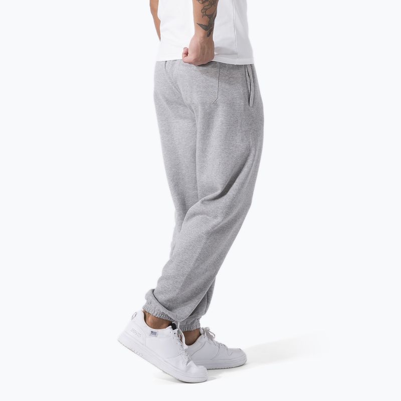 Pantaloni da allenamento da uomo Everlast Exclusive grigio/melange 3