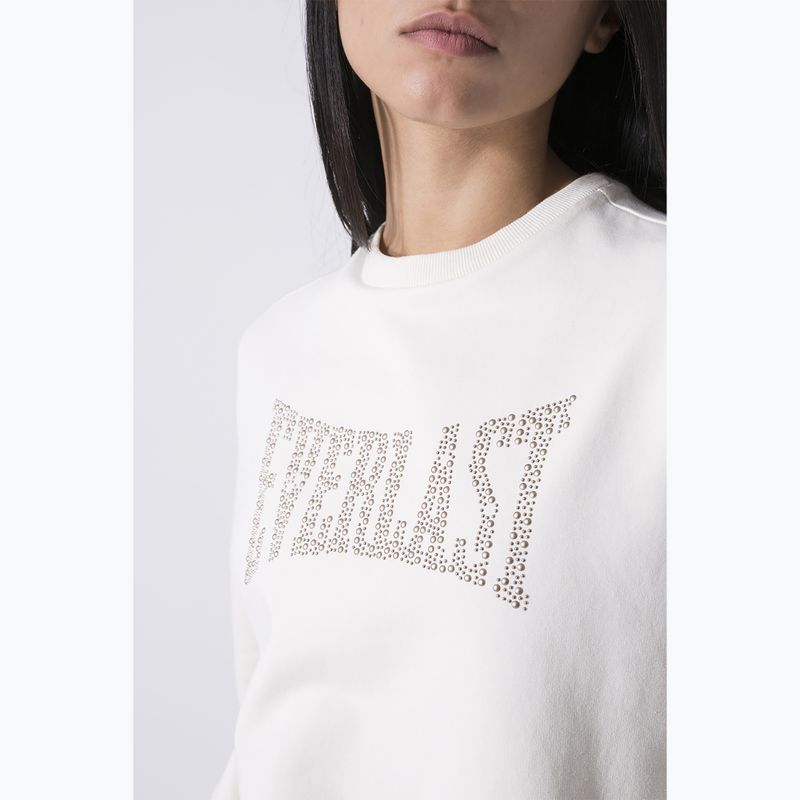 Felpa Everlast Leisure Crewneck donna bianco polvere 4