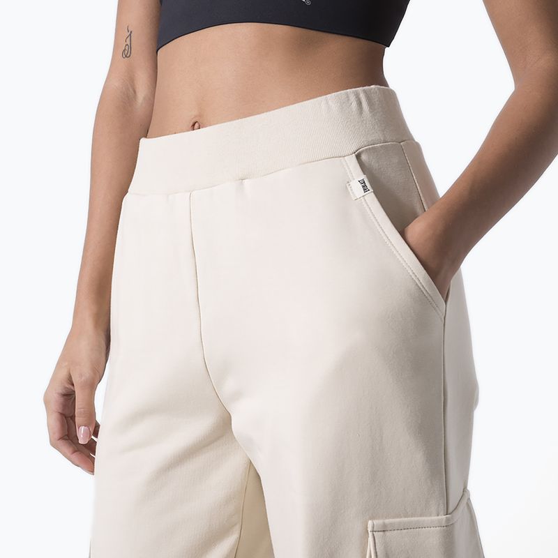 Pantaloni da allenamento da donna Everlast Leisure Cargo beige chiaro 4