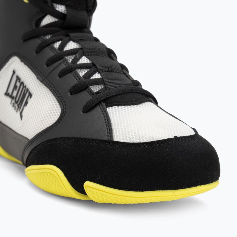 Scarpe da boxe LEONE 1947 Premium Boxing black/lime/black/lime 7
