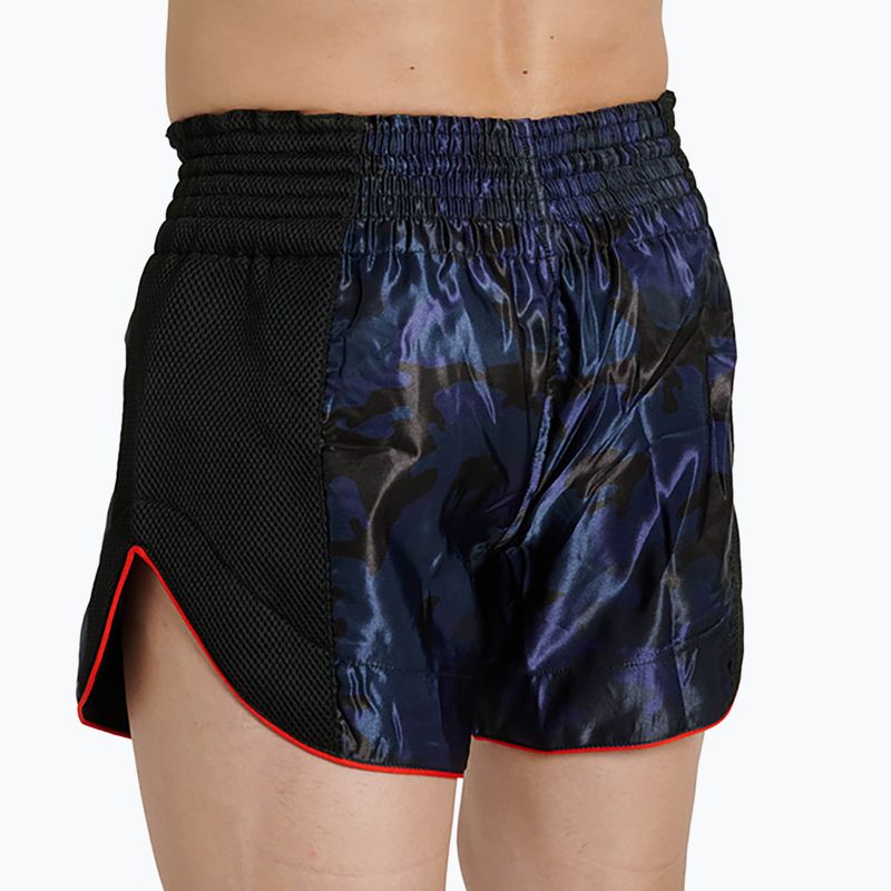 Pantaloncini da boxe uomo Leone 1947 Camo Fight blue 2