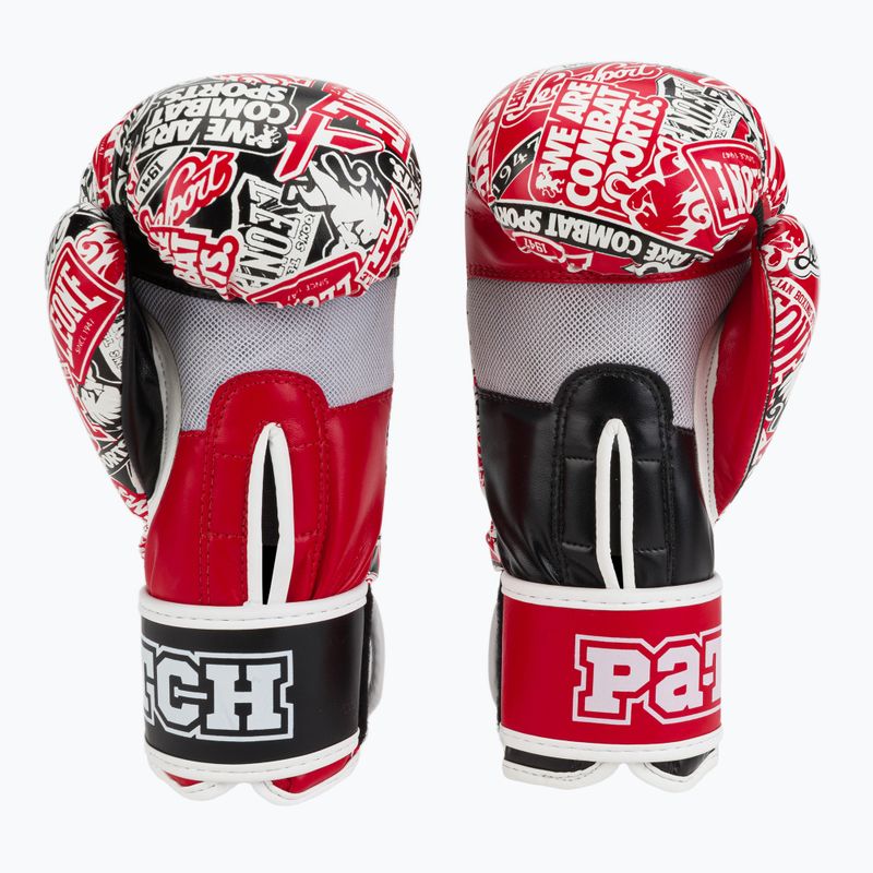 Guanti da boxe LEONE bambino 1947 Patch nero/rosso 2