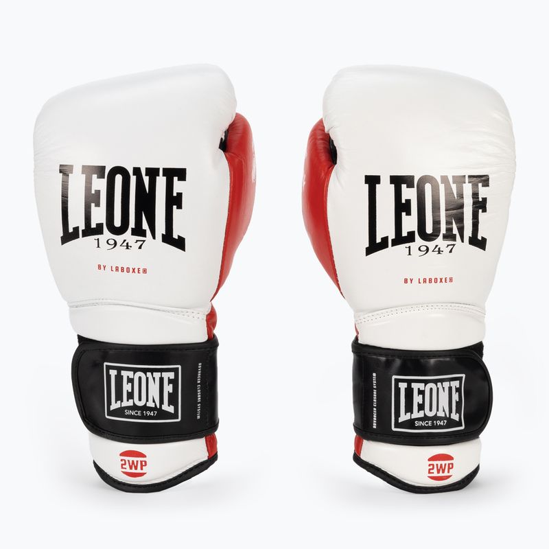 Guanti da boxe LEONE 1947 Il Tecnico N3 bianco
