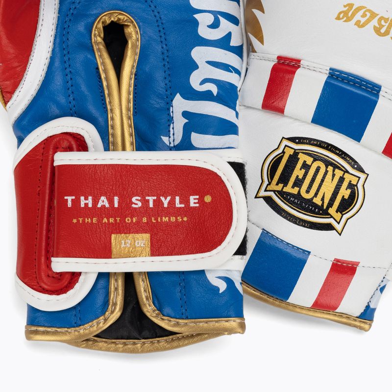 Guanti da boxe LEONE 1947 Thai Style bianco 4