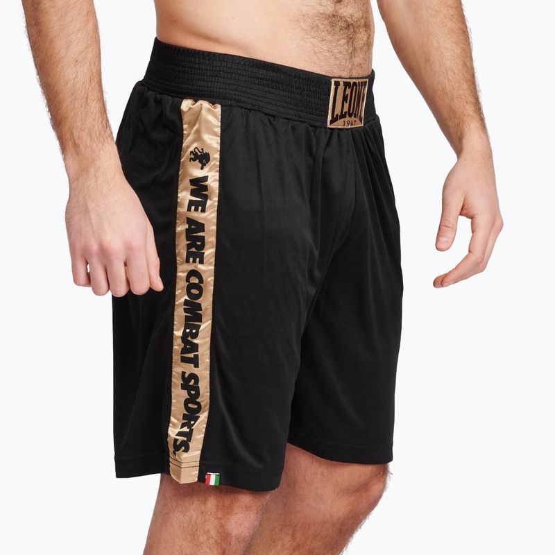 Pantaloncini da boxe uomo LEONE 1947 DNA Boxe nero 2