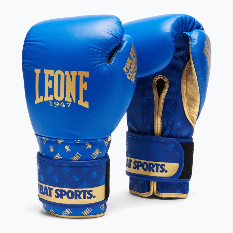 Guanti da boxe LEONE 1947 DNA blu 5