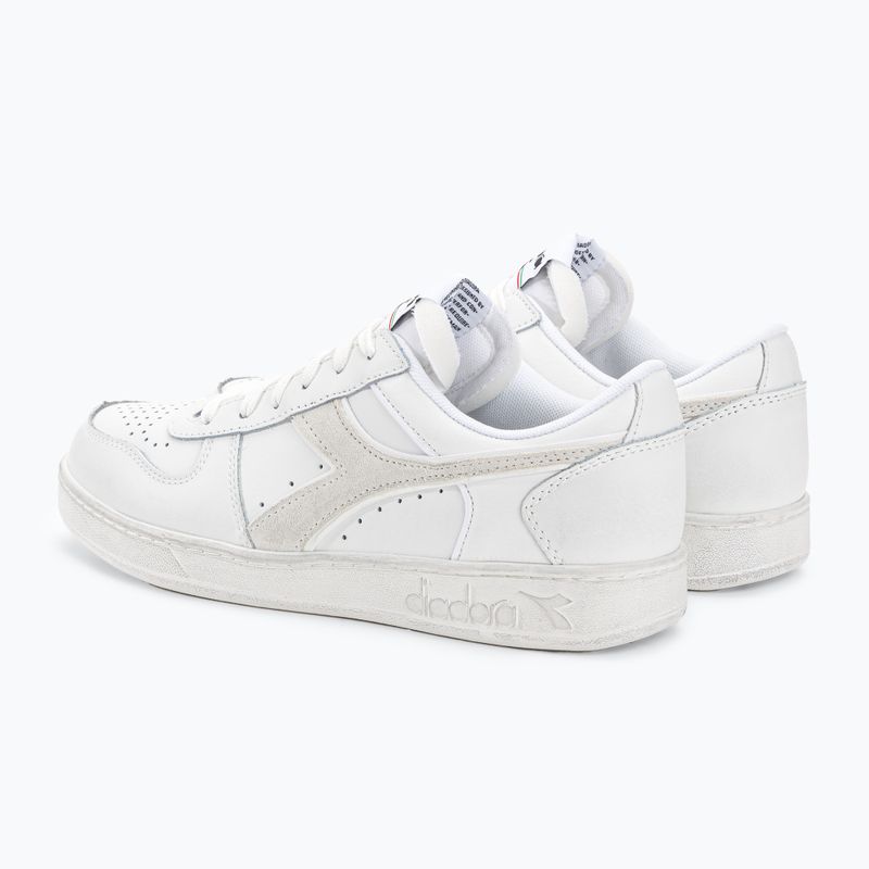 Diadora Magic Basket Low Icona Leather scarpe bianco/bianco 3