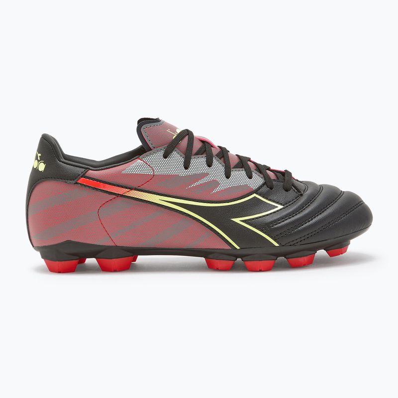 Scarpe da calcio Diadora Brasil Elite Veloce R LPU uomo nero e rosso DD-101.179181-D0136-39 10