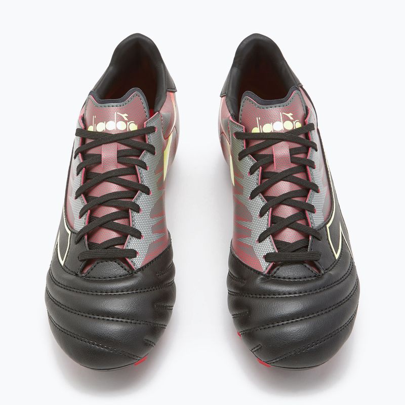 Scarpe da calcio Diadora Brasil Elite Veloce R LPU uomo nero e rosso DD-101.179181-D0136-39 12