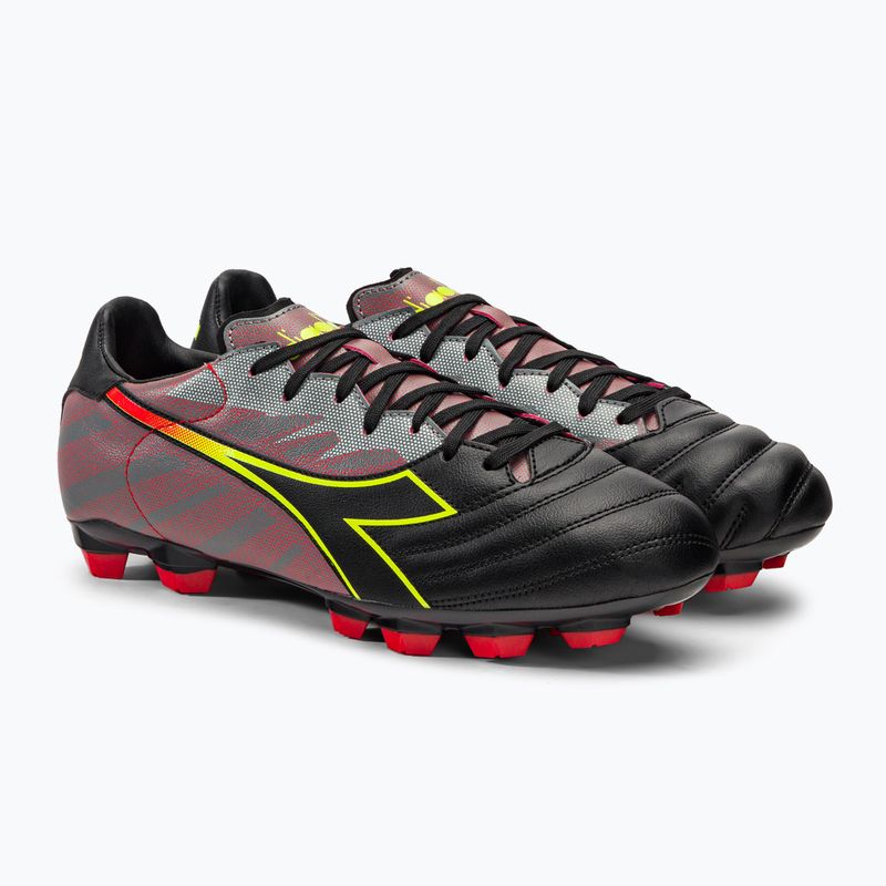 Scarpe da calcio Diadora Brasil Elite Veloce R LPU uomo nero e rosso DD-101.179181-D0136-39 4