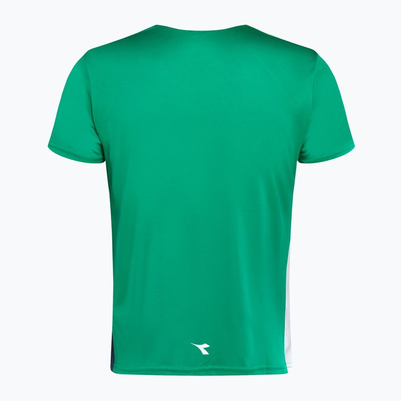 Camicia da golf Diadora SS TS verde uomo 2