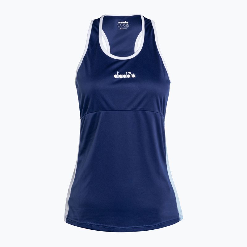 Canotta Diadora Core donna stampa blu