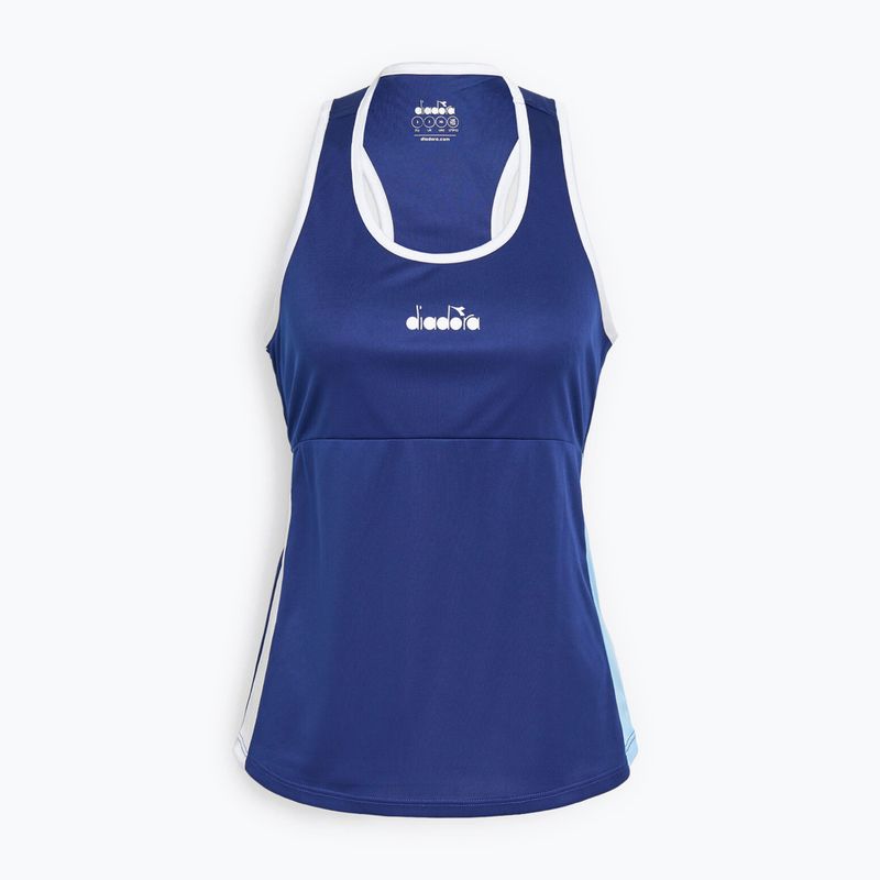 Canotta Diadora Core donna stampa blu 4