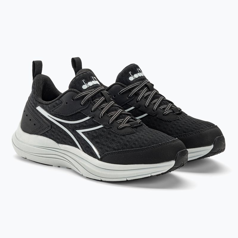 Scarpe da corsa donna Diadora Snipe nero/grigio ghiacciaio 4