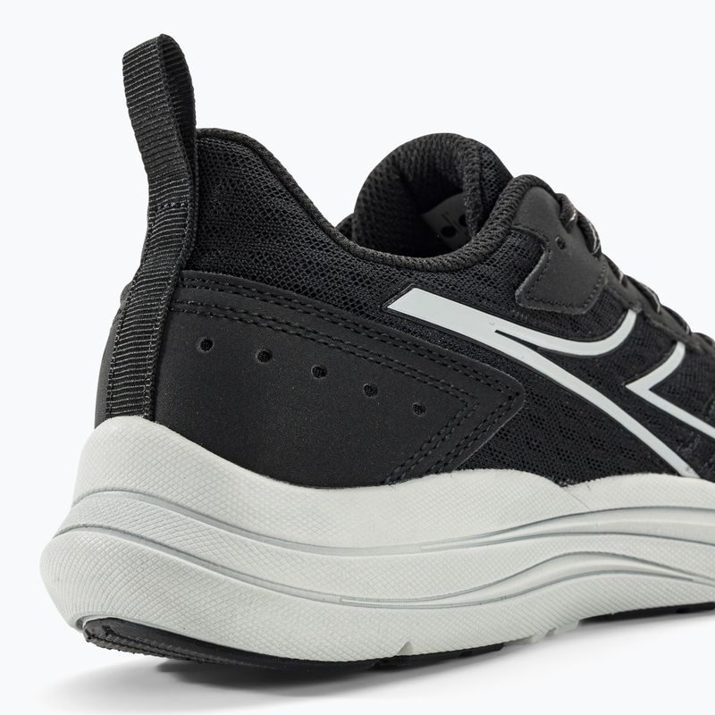 Scarpe da corsa donna Diadora Snipe nero/grigio ghiacciaio 9