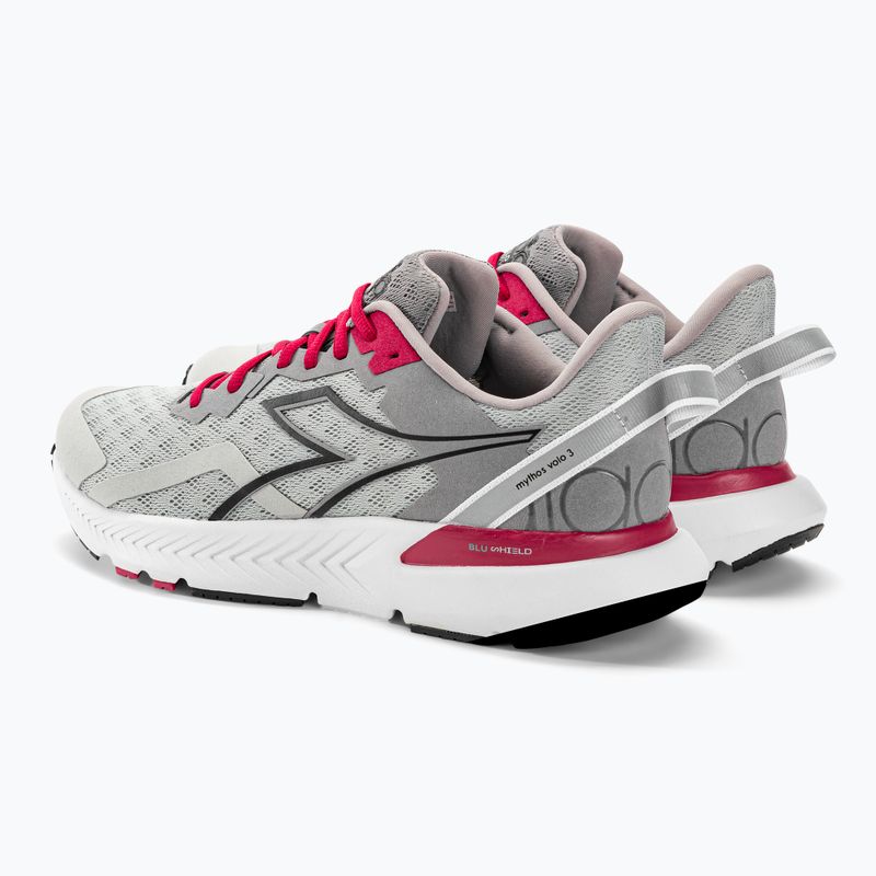 Scarpe da corsa uomo Diadora Mythos Blushield Volo 3 argento dd/nero/lega 3