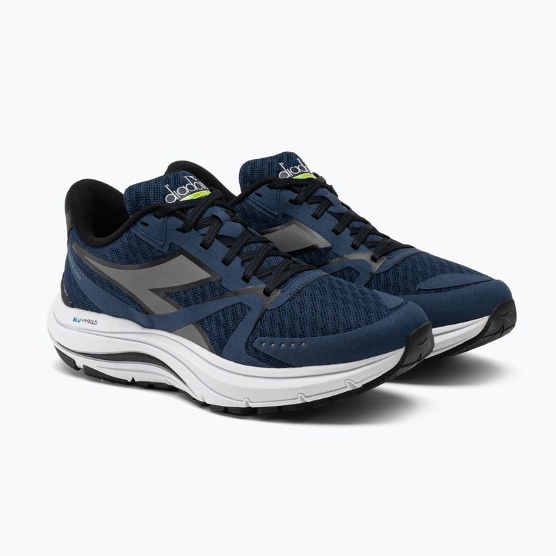 Scarpe da corsa uomo Diadora Mythos Blushield 8 Vortice blu opale/argento dd/bianco 4