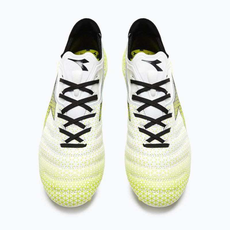Scarpe da calcio Diadora Brasil Elite Tech GR LPX uomo bianco/nero/giallo fluo 13