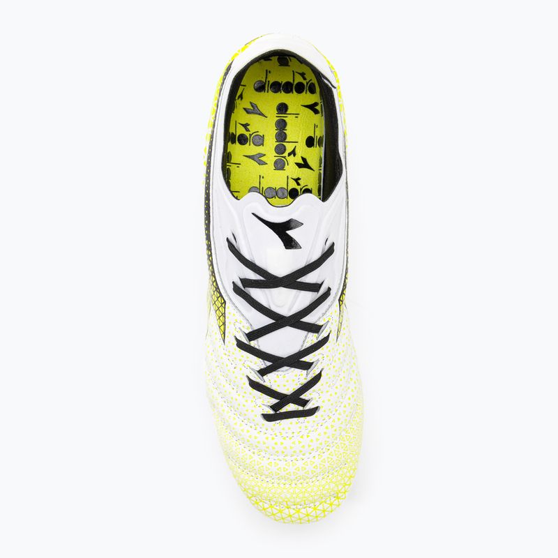 Scarpe da calcio Diadora Brasil Elite Tech GR LPX uomo bianco/nero/giallo fluo 6