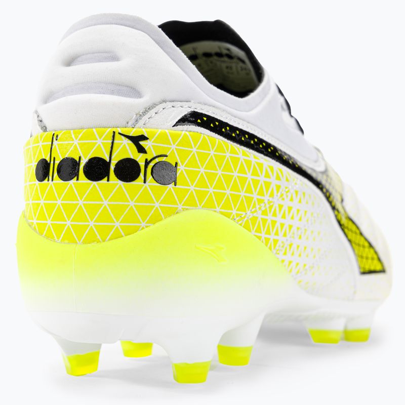 Scarpe da calcio Diadora Brasil Elite Tech GR LPX uomo bianco/nero/giallo fluo 9