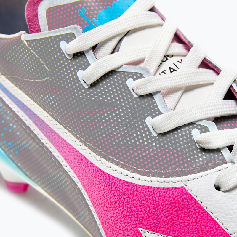 Scarpe da calcio Diadora Brasil Elite Veloce GR ITA LPX Uomo bianco/rosa fluo/blu fluo 15