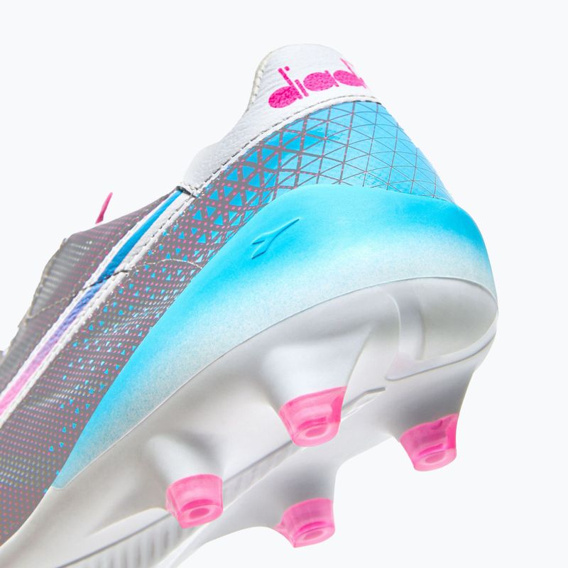 Scarpe da calcio Diadora Brasil Elite Veloce GR ITA LPX Uomo bianco/rosa fluo/blu fluo 16