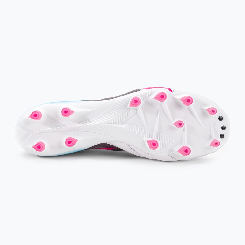 Scarpe da calcio Diadora Brasil Elite Veloce GR ITA LPX Uomo bianco/rosa fluo/blu fluo 5