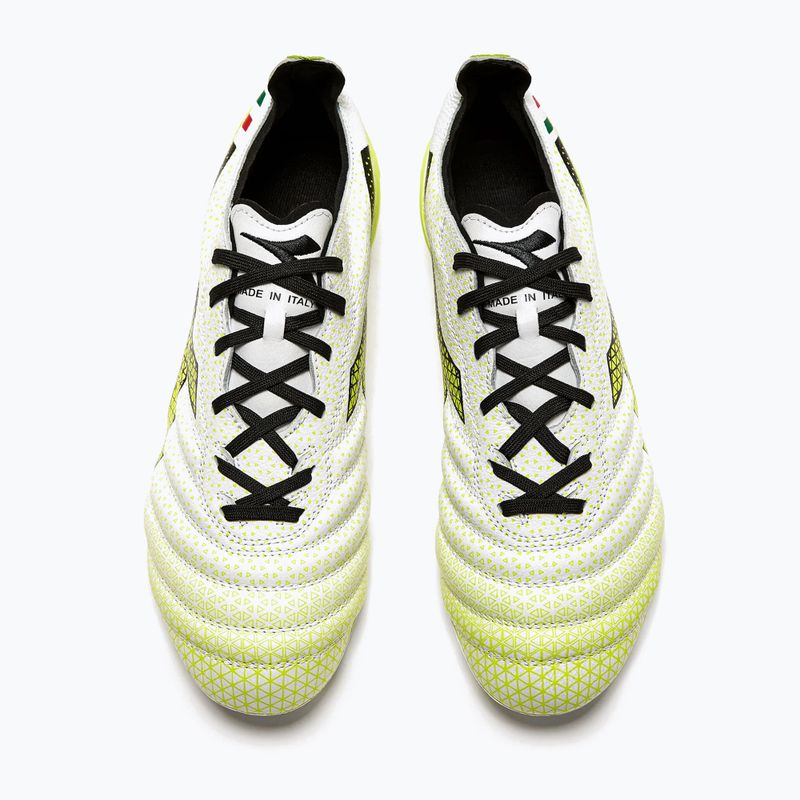Scarpe da calcio Diadora Brasil Elite Tech GR ITA LPX uomo bianco/nero/giallo fluo 13