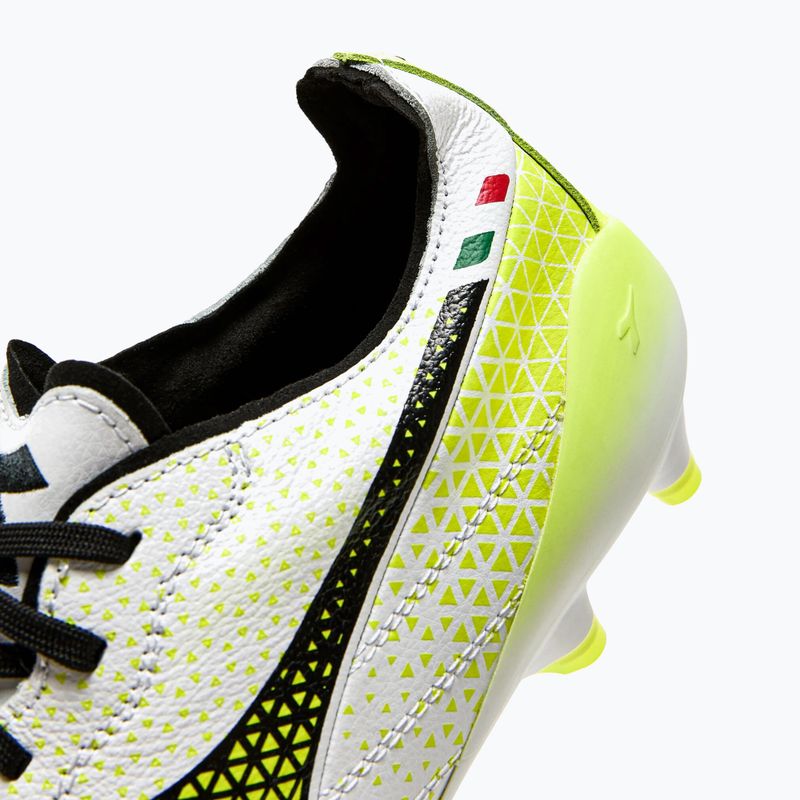 Scarpe da calcio Diadora Brasil Elite Tech GR ITA LPX uomo bianco/nero/giallo fluo 16