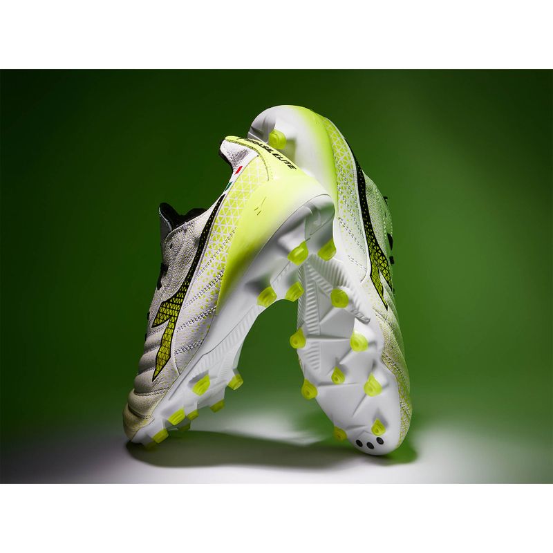 Scarpe da calcio Diadora Brasil Elite Tech GR ITA LPX uomo bianco/nero/giallo fluo 21
