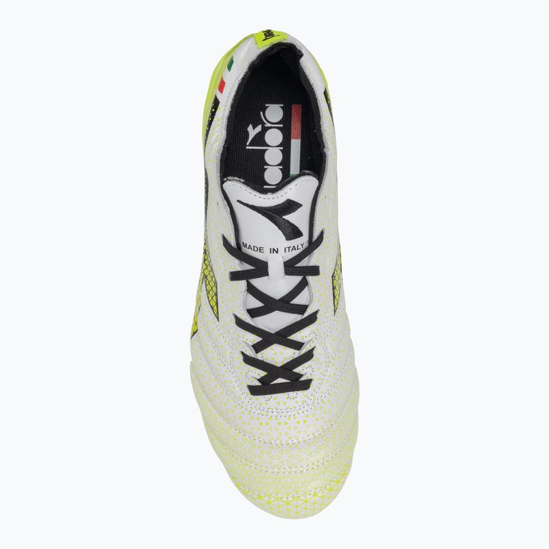 Scarpe da calcio Diadora Brasil Elite Tech GR ITA LPX uomo bianco/nero/giallo fluo 6