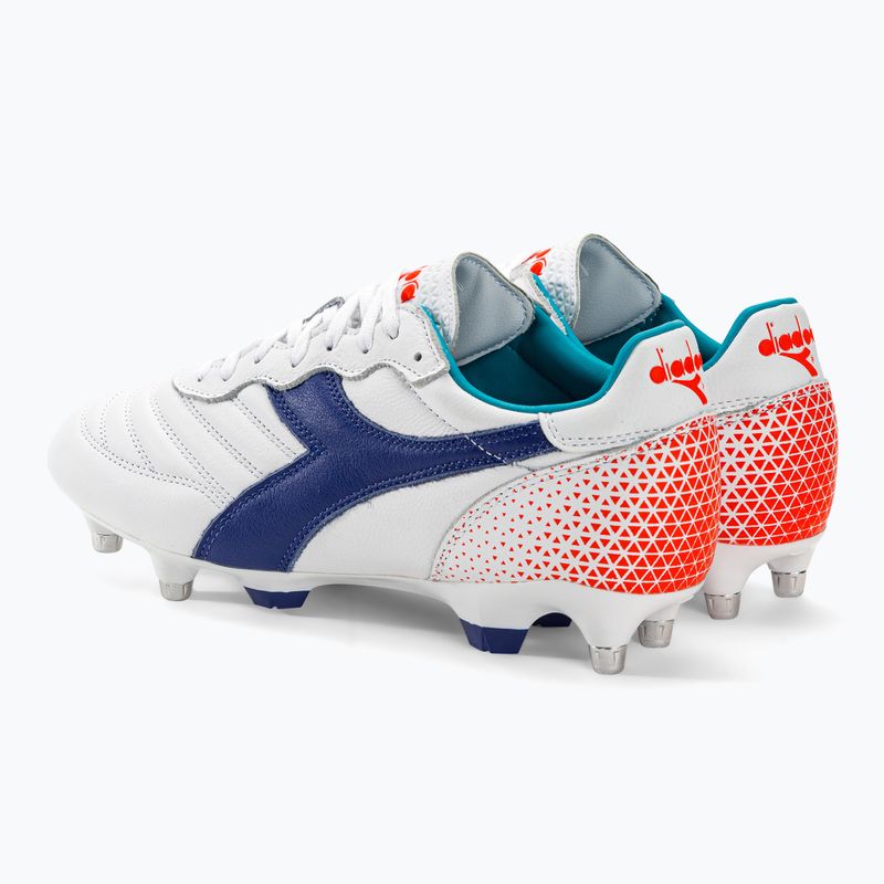 Scarpe da calcio da uomo Diadora Brasil GR LT+ MPH bianco/navy 3