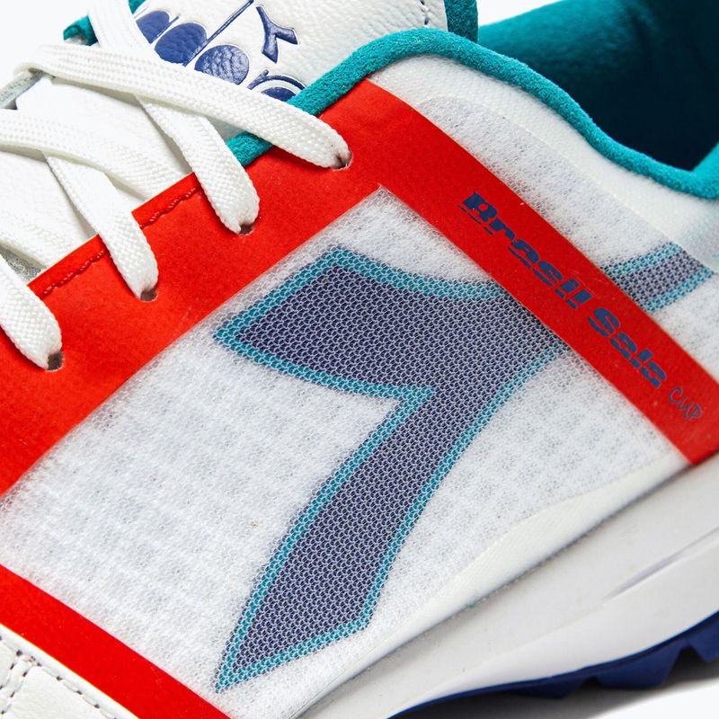 Scarpe da calcio uomo Diadora Brasil Sala Cup TF bianco/navy 14