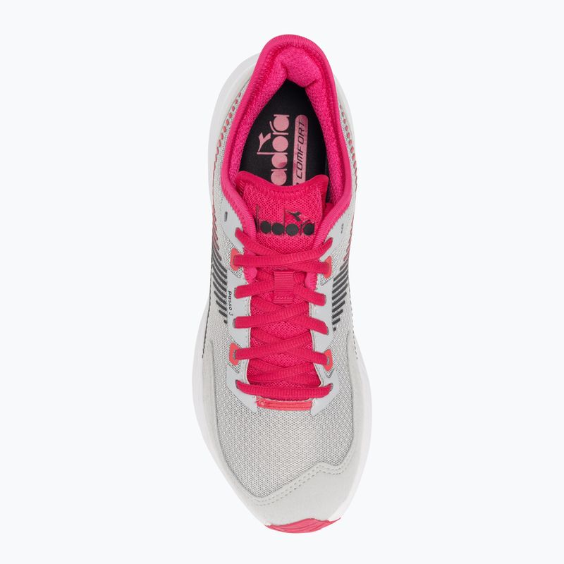 Scarpe da corsa donna Diadora Passo 3 silver dd/blk/rubine red c 6